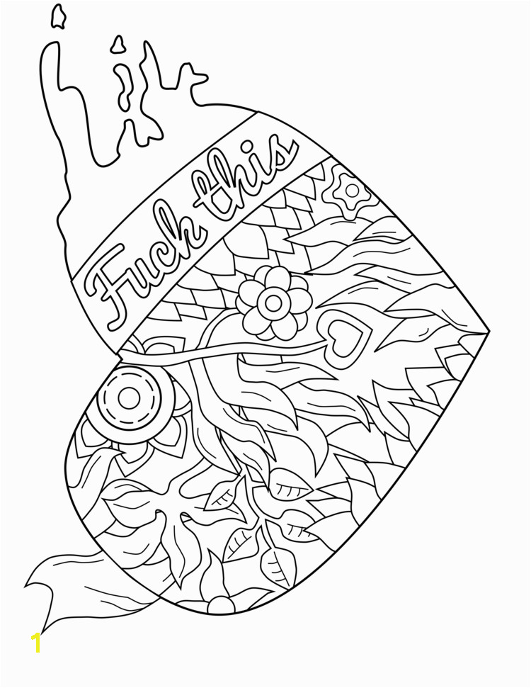 swear word coloring page swearstressaway