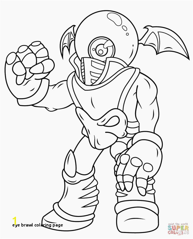 Eye Brawl Coloring Page Unique Skylander Wrecking Ball Coloring Page Image