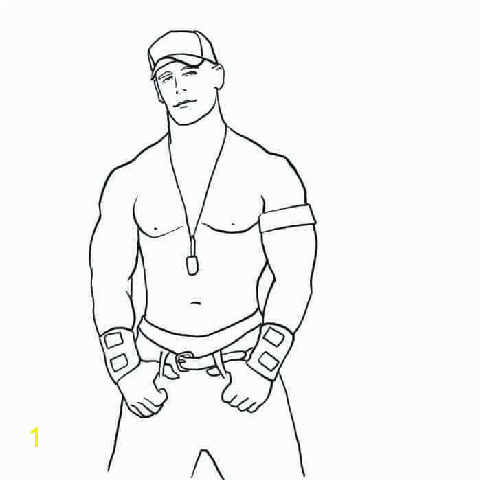 WWE Coloring Pages John Cena