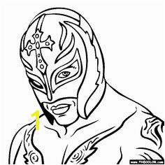 Rey Mysterio Coloring Page UmÄn­ Z ProvázkÅ¯ Doodly Wrestling Å panÄlská UÄebna UmÄlecké