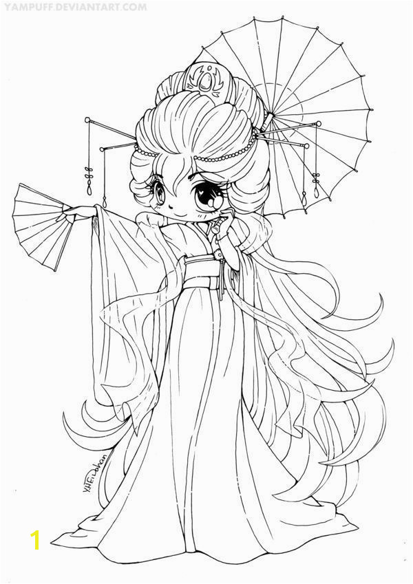 Yampuff Food Coloring Pages Awesome Chibi Anime Coloring Pages Heart Coloring Pages
