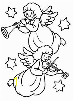 Christmas Angel Who Is Blowing The Trumpet Coloring Page Christmas Artwork Christmas Music Christmas