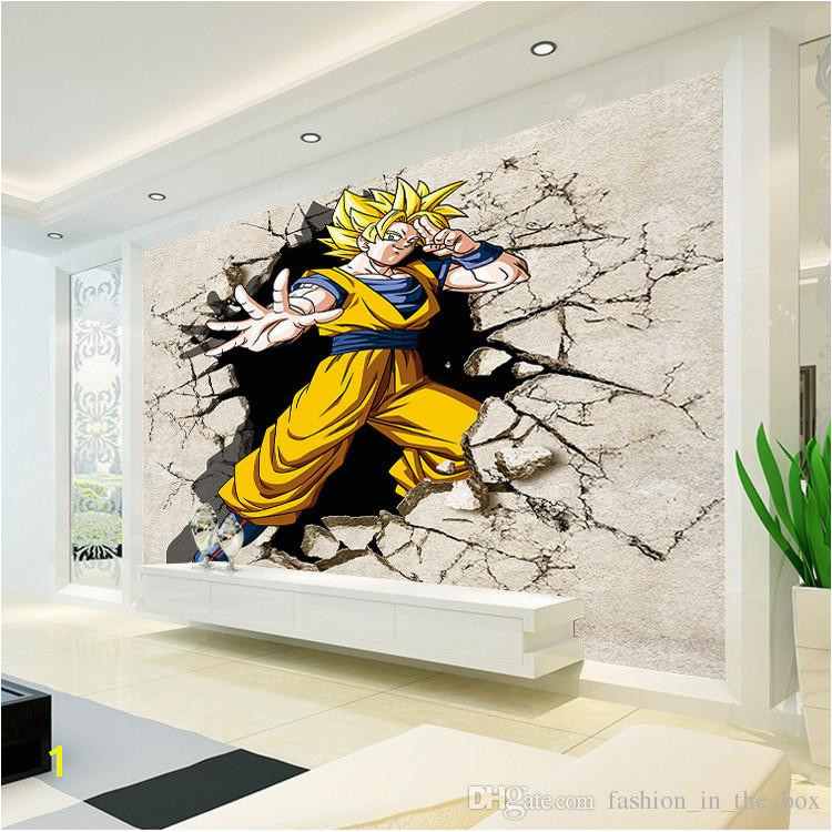 3d Mural Wall Hanging Dragon Ball Wallpaper 3d Anime Wall Mural Custom Cartoon