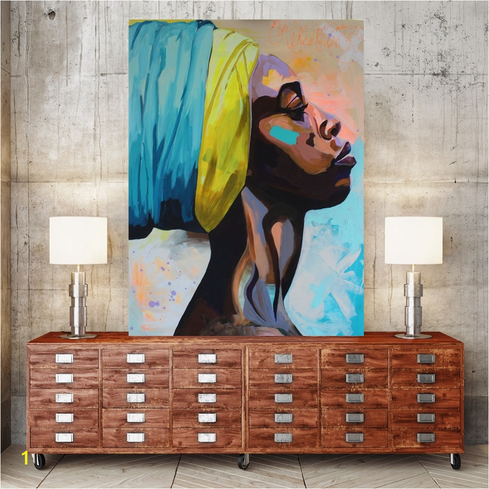 Contemplator African American Portrait Wall Art Canvas Print Home Decor Oil Painting for Bedroom fice Wall Decor Drop Shipping wholesale Customized