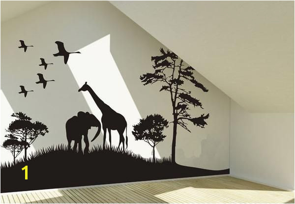 Each African Prairie decal is made with interior safe removable vinyl that looks painted right on the walls made of high quality self adhesive and