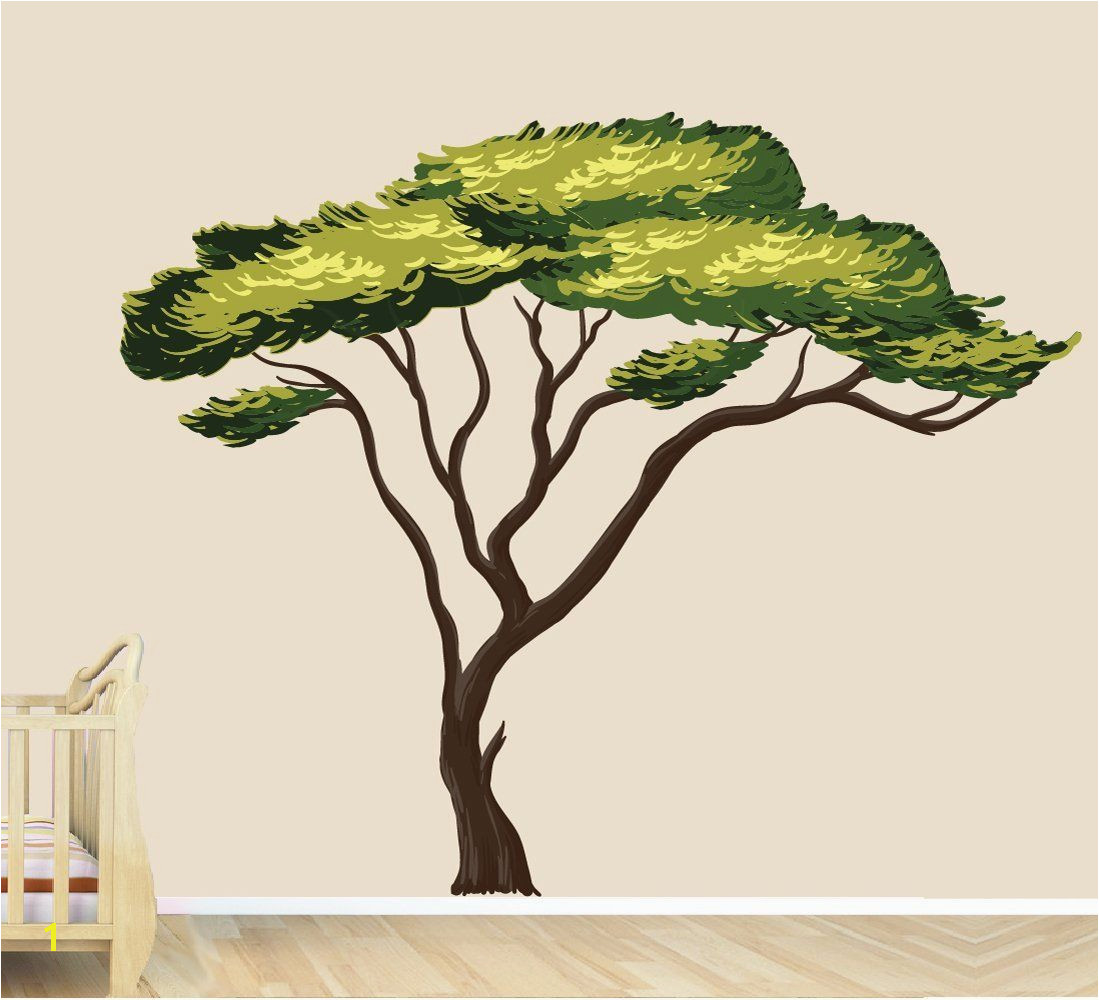 Amazon Safari Tree Decal African Tree Decal Jungle Stickers Home & Kitchen