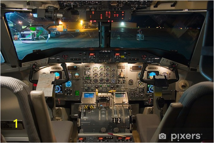 dash 8 200 flight deck Vinyl Wall Mural Air