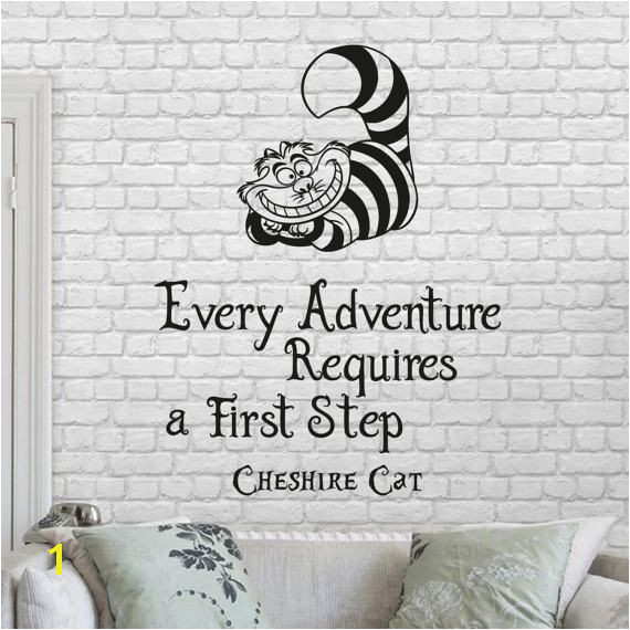 Alice In Wonderland Wall Decal Quote Every Adventure Requires