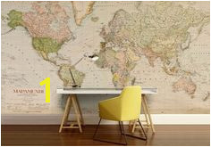 Antique World Map World Map Wall Decal Wall Maps Wall Decals Vintage