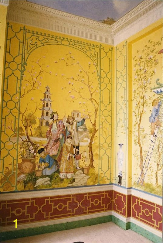 ç± home decor in Chinese Chippendale style Mural by Michael Dillon