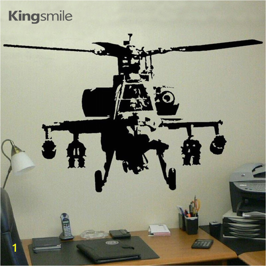 Army Wall Murals Cool Military Helicopter Wall Art Stickers Mural Vinyl Decals