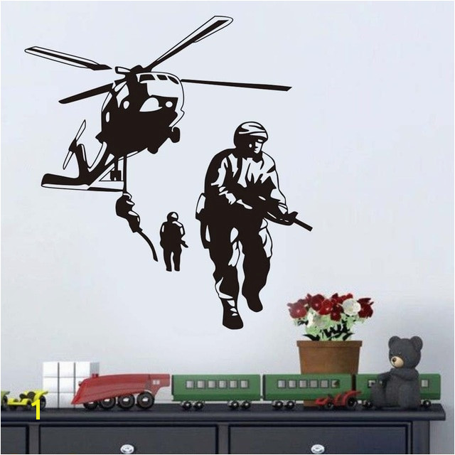 Army Wall Murals New Helicopter Army Wall Sticker Marines Stickers Adhesive Vinly