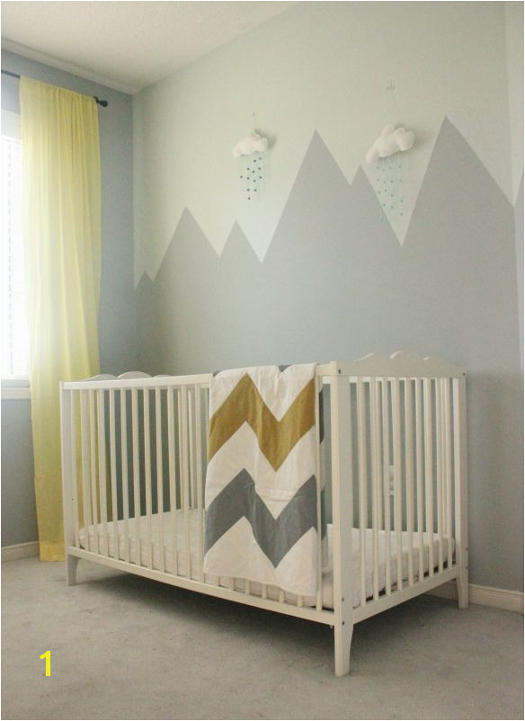 Mountain Mural Nursery Wall