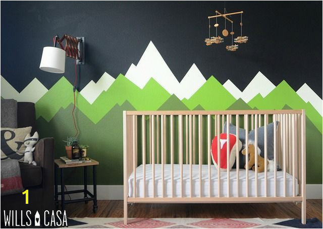 This fabulous modern mural will transition well from baby to a child s room Unique Nursery & Children s Room Ideas