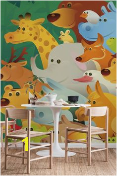 Jungle animals Wall mural