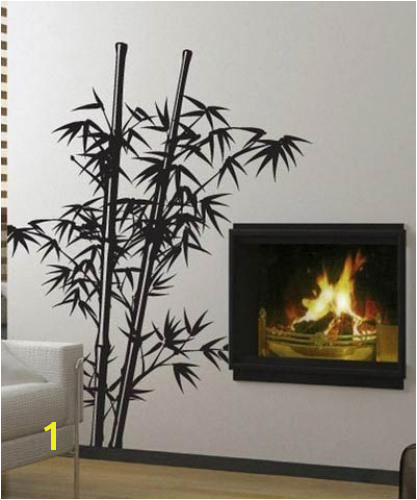 Asian Art Wall Stickers Lush Bamboo Wall Decal