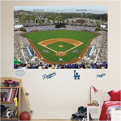 Baseball Field Mural Fathead Los Angeles Dodgers Stadium Mural Wall Decals