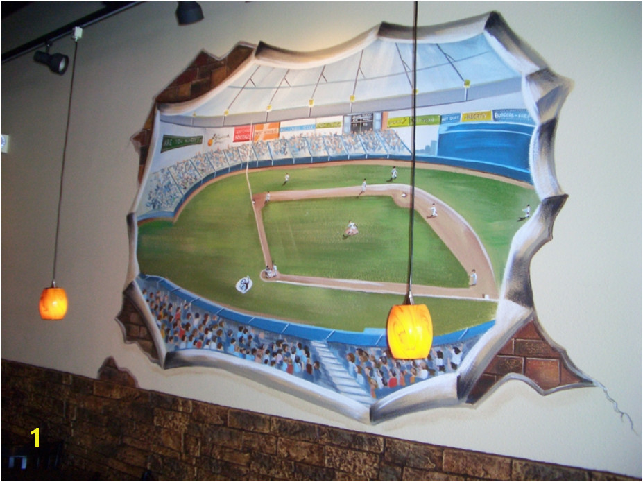 Baseball Mural Wallpaper Group With 57 Items