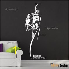 Batman mur autocollants batman wall decal gar§on mur décalque héros dessin animé chambre enfants salle de