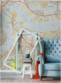 Looking for an unique wallpaper that reflects you Customise your walls with a street map