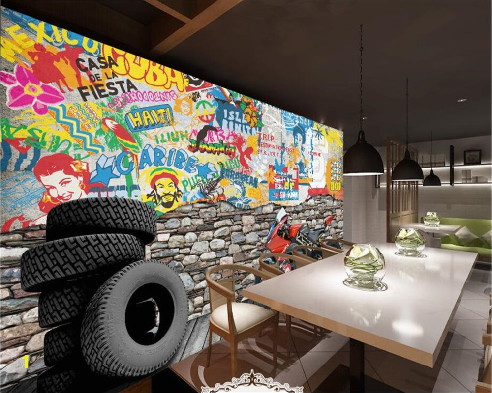 Beatles Wall Mural Beibehang Custom Wallpaper tooling Background Hotel Dining