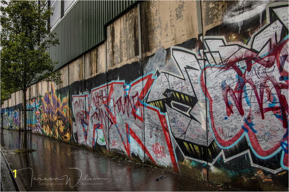 The Belfast Peace Wall graph by Teresa Wilson