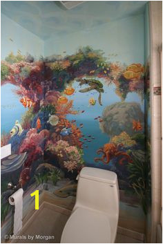 tropical fish bathroom Fish Bathroom Bathroom Mural Mural Painting