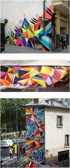 Vibrant street art by Matt W Moore aka MWM via theartcake This is the