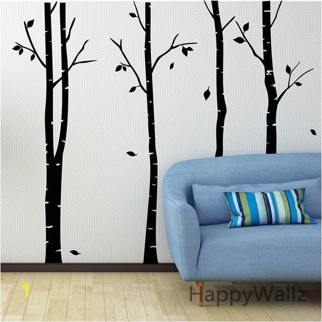 Birch Tree Wall Sticker Family Tree Wall Decals DIY Birch Tree Wallpaper DIY Removable Wall Decoration T14