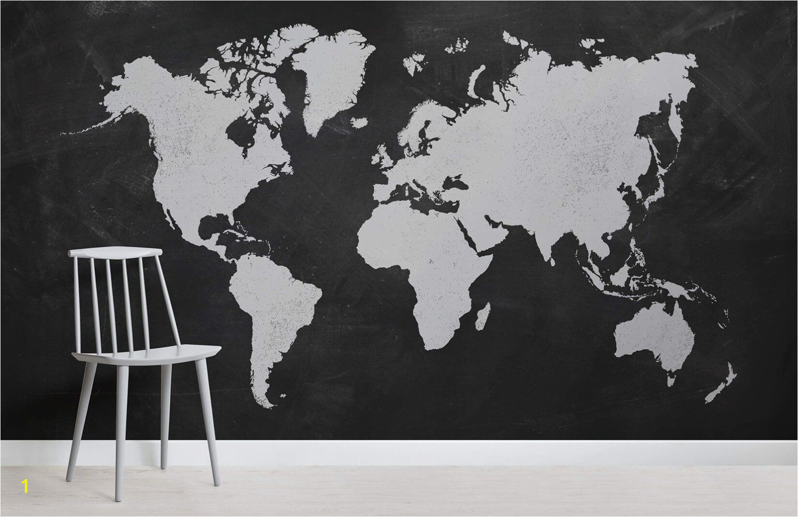 Black and White World Map Wall Mural Black World Map Wallpaper Mural