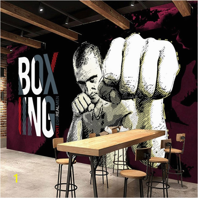 Boxing Wall Murals Custom Wall Paper 3d Boxing Gym Background Poster Murals Papel