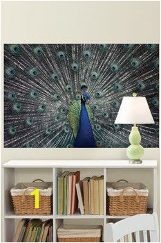 Brewster Home Fashions Peacock Poster Decal