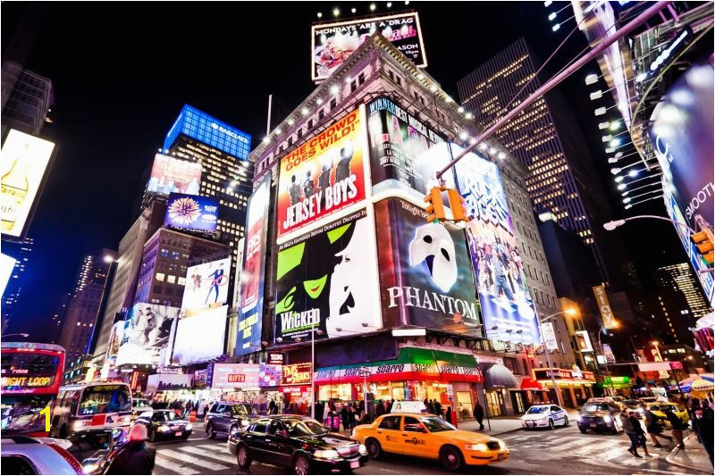 Busy Times Square Wall Mural