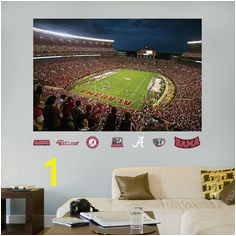 Alabama Bryant Denny Stadium Mural Alabama Crimson Tide Roll Tide Mural Wall