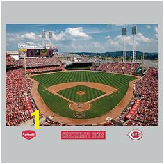 Cincinnati Reds Great American Ball Park Stadium Mural Fathead Cincinnati Reds Baseball Red Rooms