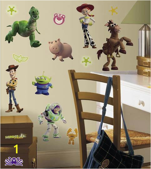 Disney "Toy Story 3" Wall Decal Cutouts Installed