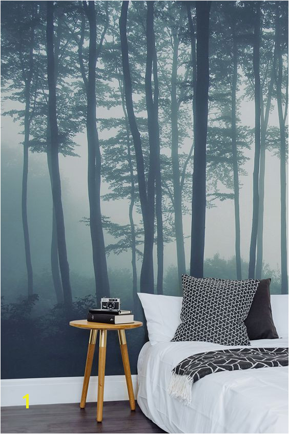 Calming Murals Sea Of Trees forest Mural Wallpaper Muralswallpaper