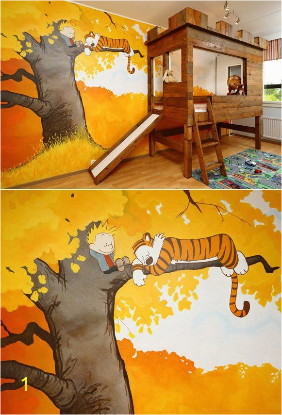 Calvin & Hobbes treehouse bedroom Who wouldn t want that