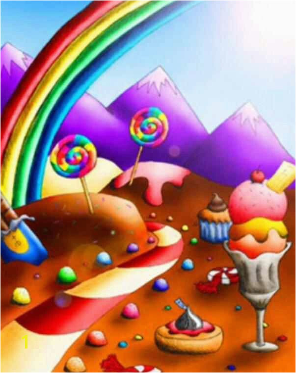 Cute candyland wallpaper