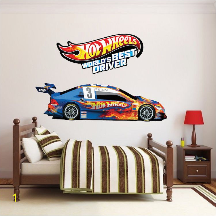 Hot Wheels Boys Room Decals Hot Wheels Wallpaper Kids Room Wall Murals Race Track Wall Stickers