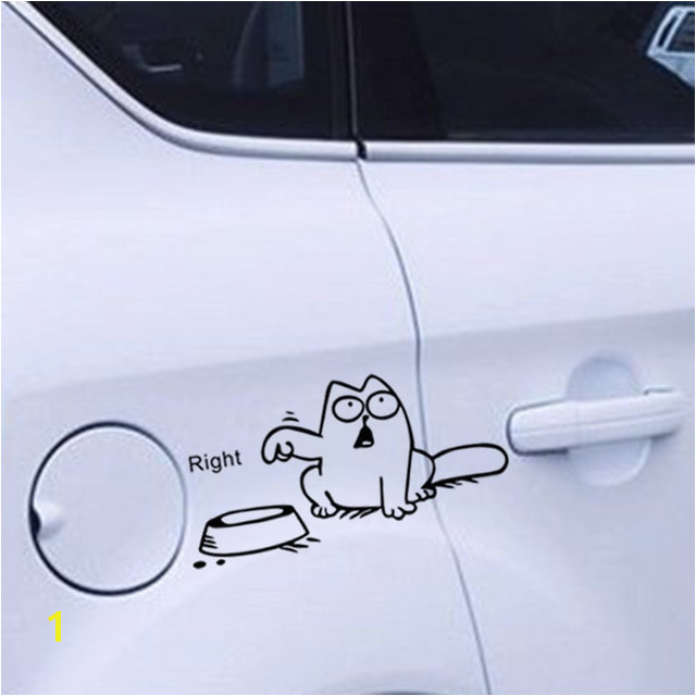 Car Window Murals Funny Cat Vinyl Car Laptop Window Tank Wall Sticker Decals Bowl Cat