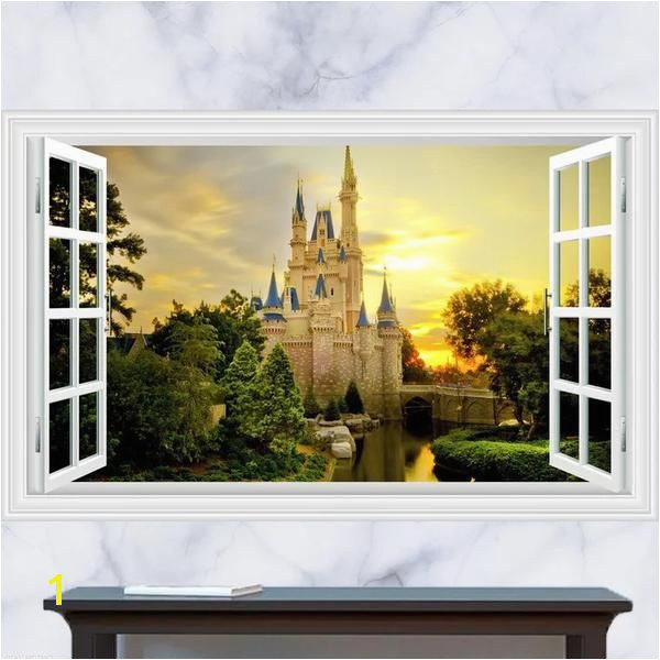 3D Disney Castle Wall Decals & Wall Stickers