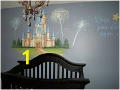 Nursery Murals Disney Castle Nursery When you wish upon a star