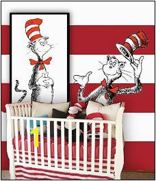 Cat In the Hat Wall Murals 26 Best Dr Seuss Mural Images