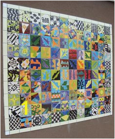 Tile Murals idea for school mural this year