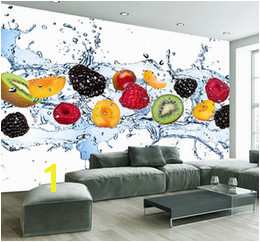 Custom Wall Painting Fresh Fruit Wallpaper Restaurant Living Room Kitchen Background Wall Mural Non woven Wallpaper Modern
