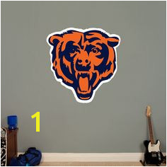 Chicago Bears Bears Head Logo Giant ficially Licensed NFL Removable Wall Decal