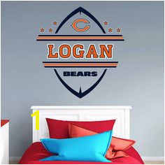 The Chicago Bears Personalized Name wall decal from Fathead is a great way to personalize young