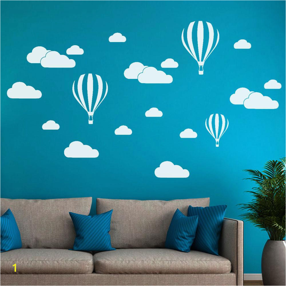 DIY Clouds Balloon Wall Decals Children S Room Home Decoration Art Wall Sticker Decoration Removable Stickers Art Wall Art Stickers Uk Wall Art Tree