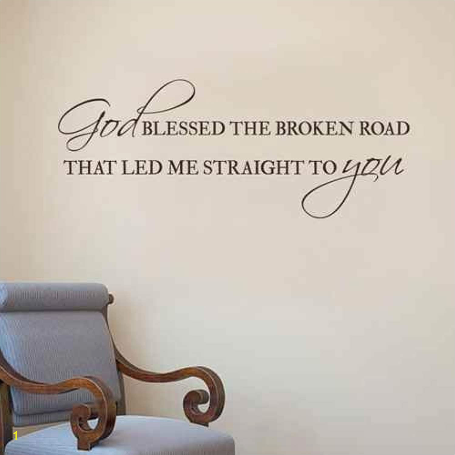 God Blessed The Broken Road Decal Vinyl Wall Decal Quote Christian Bedroom Decor Home Decor Visit the image link more details This is an affiliate link